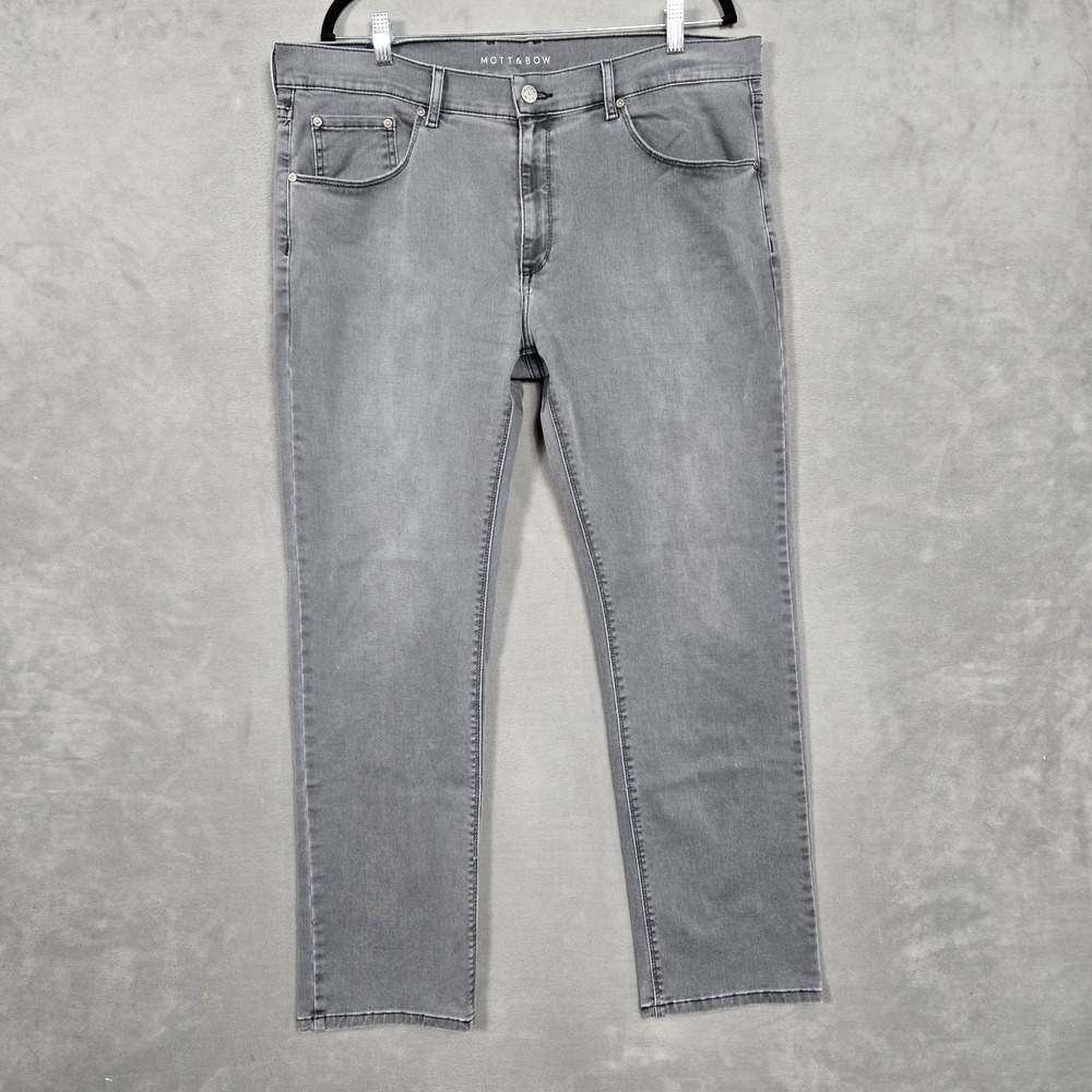 Mott & Bow Jeans Men's 38x32 Slim Fit Gray stretch Denim